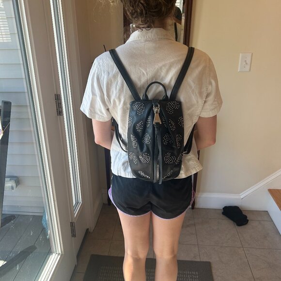 Aimee Kestenberg Backpack Soft Black Pebbled Leather EXCELLENT CONDITION! - Picture 1 of 10